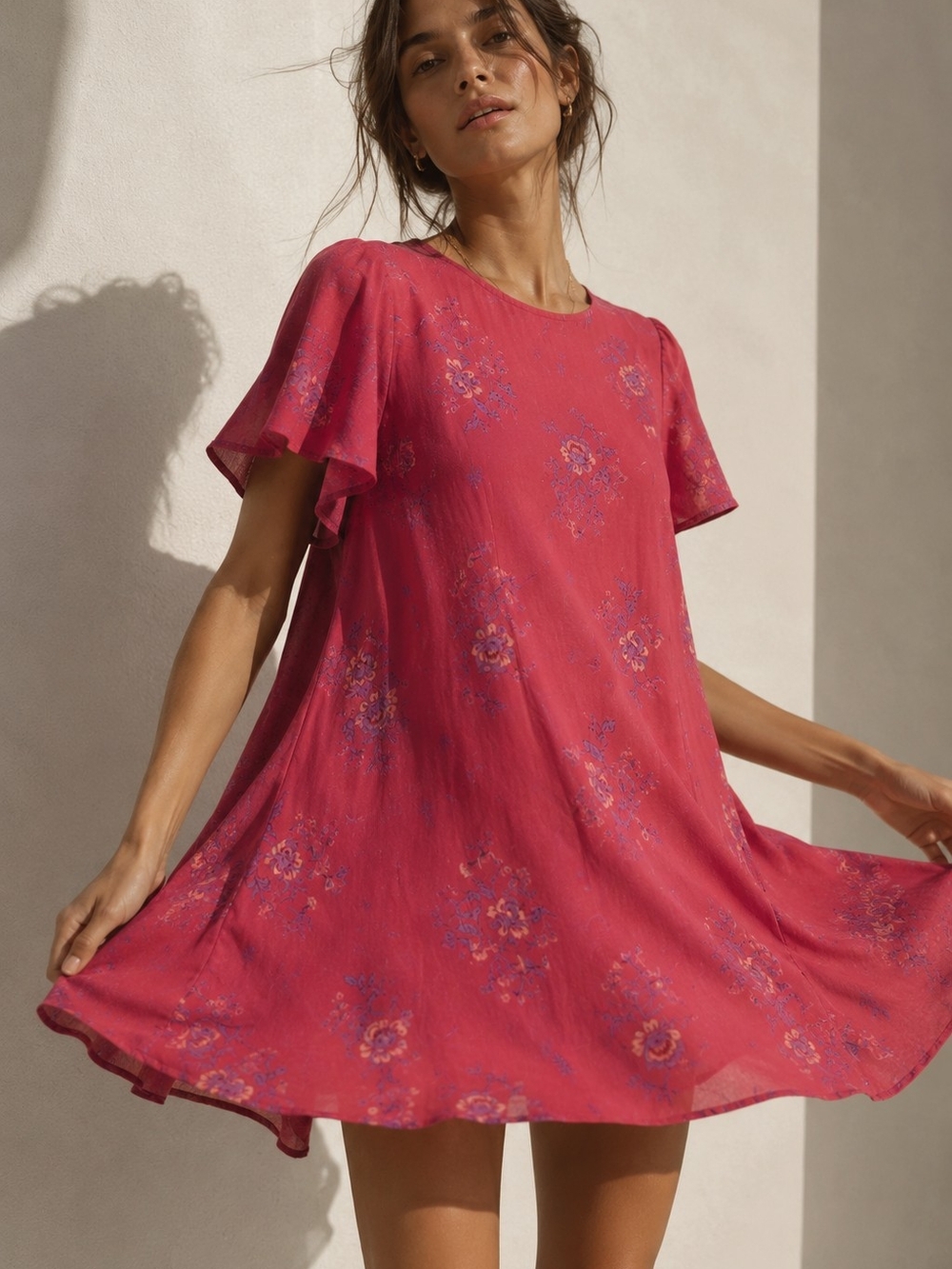 Kimchi Blue Floral Blouse Romantic Boho Vibes